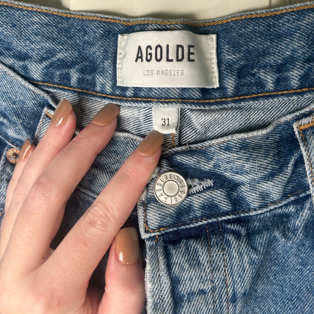 Agolde Riley High Rise Straight Crop (Current Style) - Picture 6 of 14